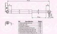 Газовая пружина KLOKKERHOLM 34337102