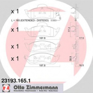 Комплект тормозных колодок ZIMMERMANN 23193.165.1