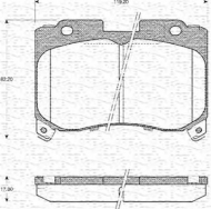 Комплект тормозных колодок MAGNETI MARELLI 363702161118