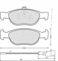 Комплект тормозных колодок MAGNETI MARELLI 430216170342