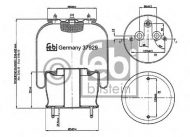 Баллон пневматической рессоры FEBI BILSTEIN 37929