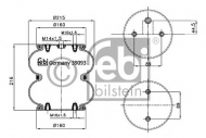 Баллон пневматической рессоры FEBI BILSTEIN 39093