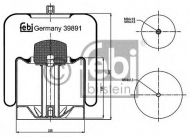 Баллон пневматической рессоры FEBI BILSTEIN 39891