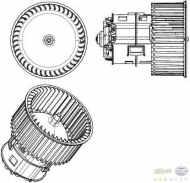 вентилятор BEHR HELLA SERVICE 8EW 351 104-431