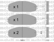 Комплект тормозных колодок METELLI 22-0904-0