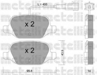 Комплект тормозных колодок METELLI 22-0324-3