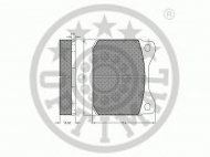 Комплект тормозных колодок OPTIMAL 9143