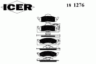 Комплект тормозных колодок ICER 181276