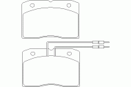 Комплект тормозных колодок DON CVP053