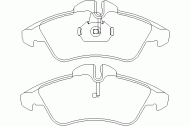 Комплект тормозных колодок DON CVP070