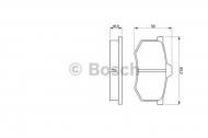 Комплект тормозных колодок BOSCH 0 986 424 063