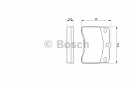 Комплект тормозных колодок BOSCH 0 986 424 099