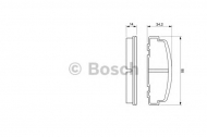 Комплект тормозных колодок BOSCH 0 986 424 181