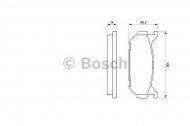 Комплект тормозных колодок BOSCH 0 986 424 266