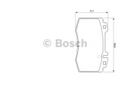 Комплект тормозных колодок BOSCH 0 986 494 012