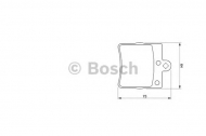 Комплект тормозных колодок BOSCH 0 986 424 519