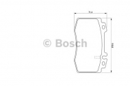 Комплект тормозных колодок BOSCH 0 986 424 705