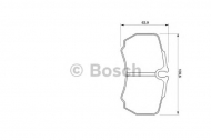 Комплект тормозных колодок BOSCH 0 986 424 750