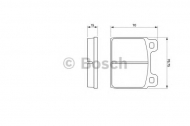 Комплект тормозных колодок BOSCH 0 986 460 113