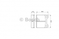 Комплект тормозных колодок BOSCH 0 986 460 346