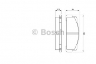 Комплект тормозных колодок BOSCH 0 986 460 736