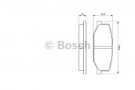 Комплект тормозных колодок BOSCH 0 986 460 935