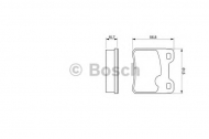 Комплект тормозных колодок BOSCH 0 986 460 955