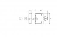 Комплект тормозных колодок BOSCH 0 986 460 958