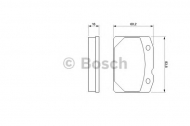 Комплект тормозных колодок BOSCH 0 986 461 661