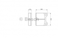 Комплект тормозных колодок BOSCH 0 986 461 731