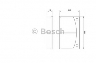 Комплект тормозных колодок BOSCH 0 986 462 001