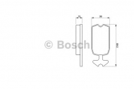 Комплект тормозных колодок BOSCH 0 986 462 072