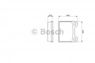 Комплект тормозных колодок BOSCH 0 986 462 282