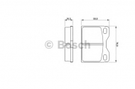 Комплект тормозных колодок BOSCH 0 986 463 736
