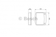 Комплект тормозных колодок BOSCH 0 986 463 911