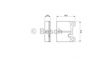 Комплект тормозных колодок BOSCH 0 986 464 671