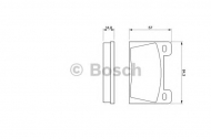 Комплект тормозных колодок BOSCH 0 986 465 610