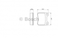 Комплект тормозных колодок BOSCH 0 986 466 871