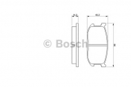 Комплект тормозных колодок BOSCH 0 986 467 602
