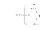 Комплект тормозных колодок BOSCH 0 986 469 580