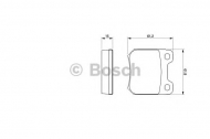 Комплект тормозных колодок BOSCH 0 986 490 510