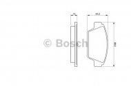 Комплект тормозных колодок BOSCH 0 986 491 250