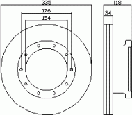 Тормозной диск TEXTAR 93138100