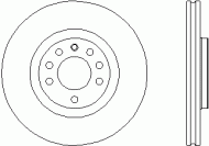 Тормозной диск TEXTAR 92155400