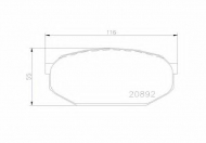 Комплект тормозных колодок BREMBO P 54 005
