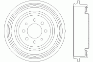 Тормозный барабан MINTEX MBD043