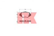Комплект тормозных колодок NK 222246