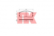 Комплект тормозных колодок NK 223003