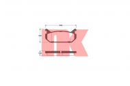 Комплект тормозных колодок NK 223233