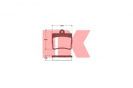 Комплект тормозных колодок NK 223334